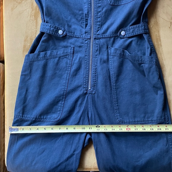 Navy Blue Outerknown Zip-Up Jumpsuit - Picture 7 of 10